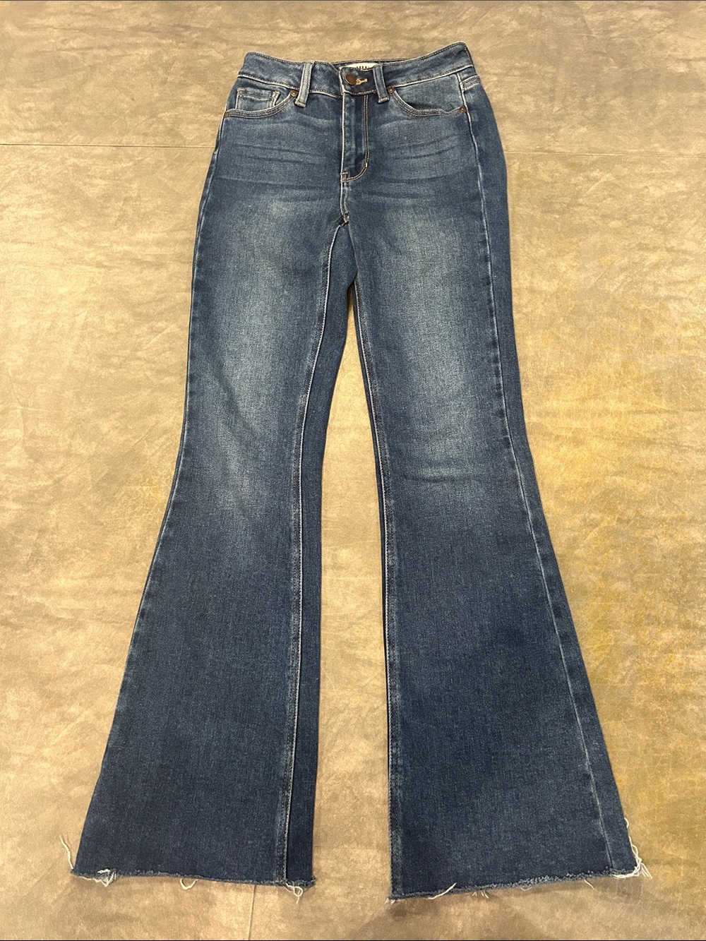 JBD Dark Blue Flare Mother Jeans